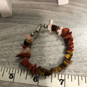 Red Jasper and Tigers Eye Bracelet